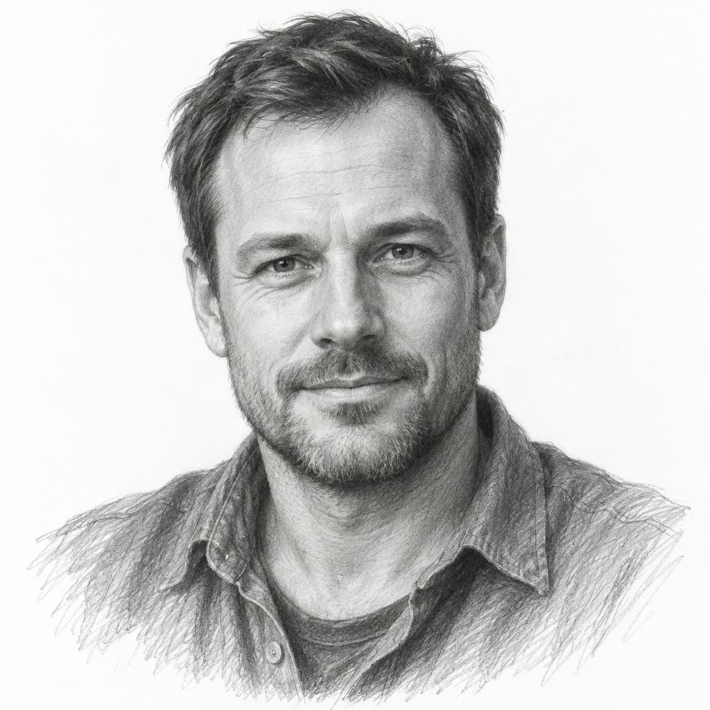 Pencil portrait of Jonas