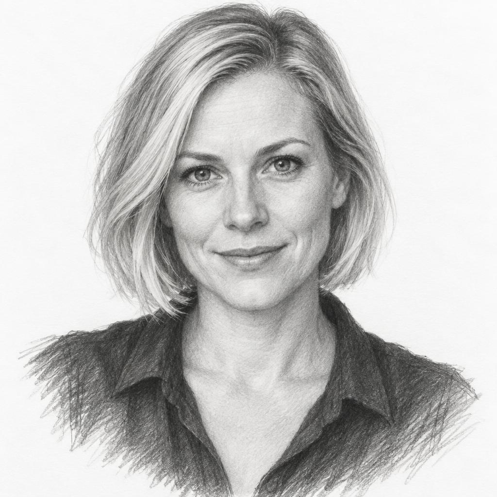 Pencil portrait of Lena