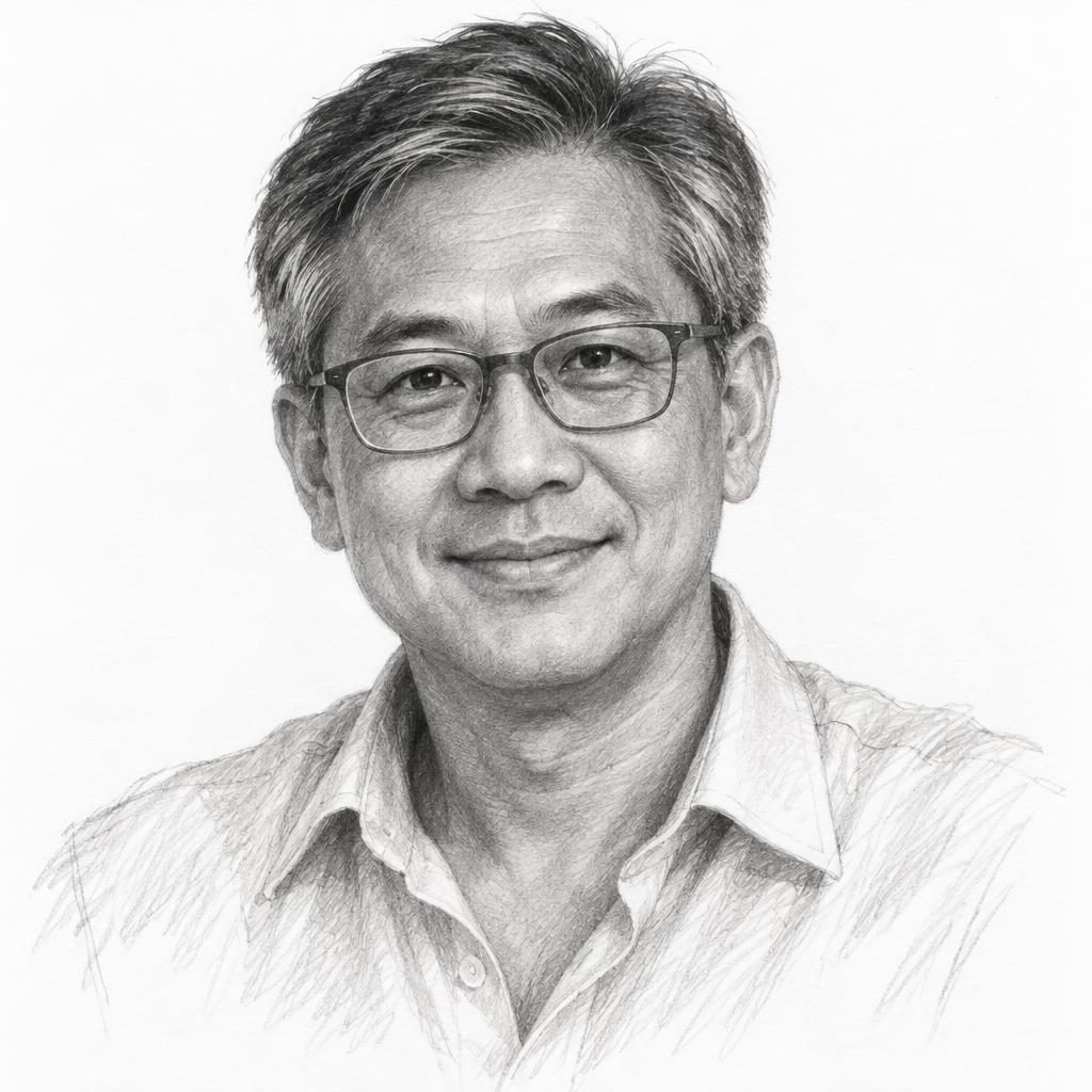 Pencil portrait of Terence