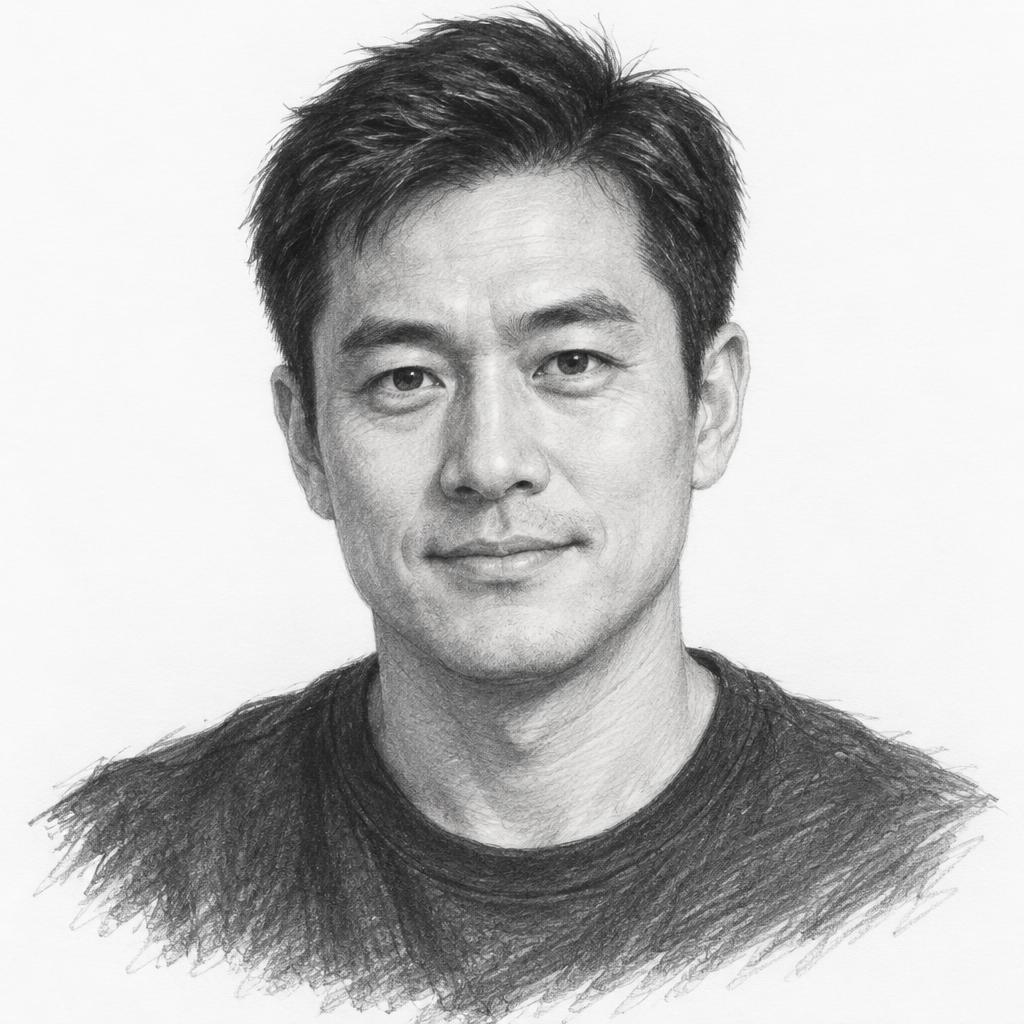 Pencil portrait of Wei