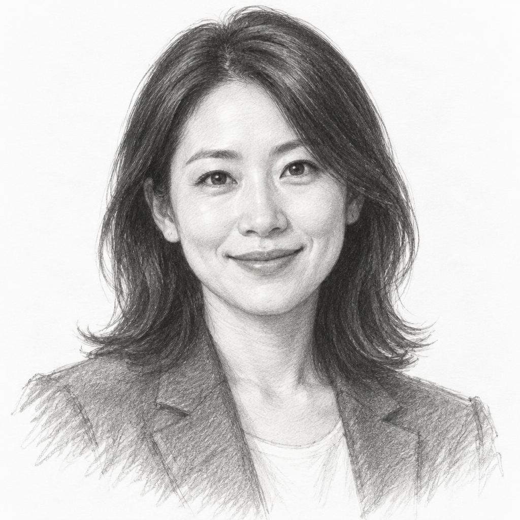 Pencil portrait of Yuki